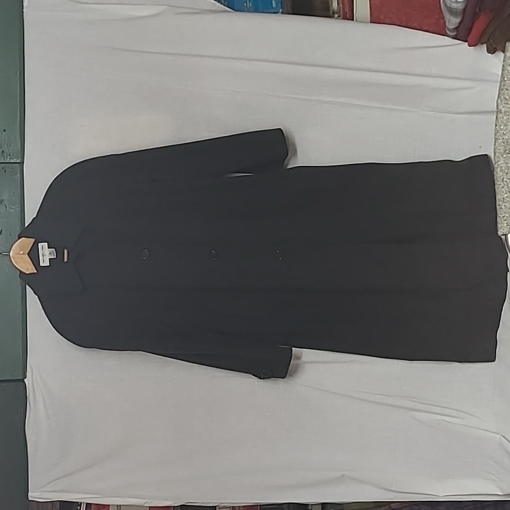 Preston & York 100% Lambswool Long Trench Coat Sz 12